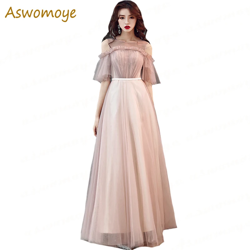 aswomoye elegant evening dresses new organza