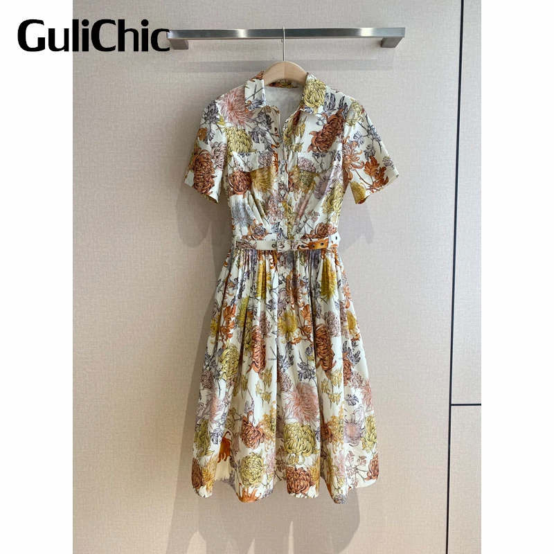 gulichic women fashion floral print single